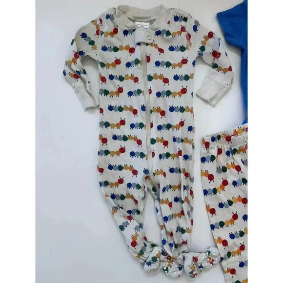 Hanna Andersson Organic Colorful Caterpillar Sleeper & Outfit Bundle - Picture 3 of 11